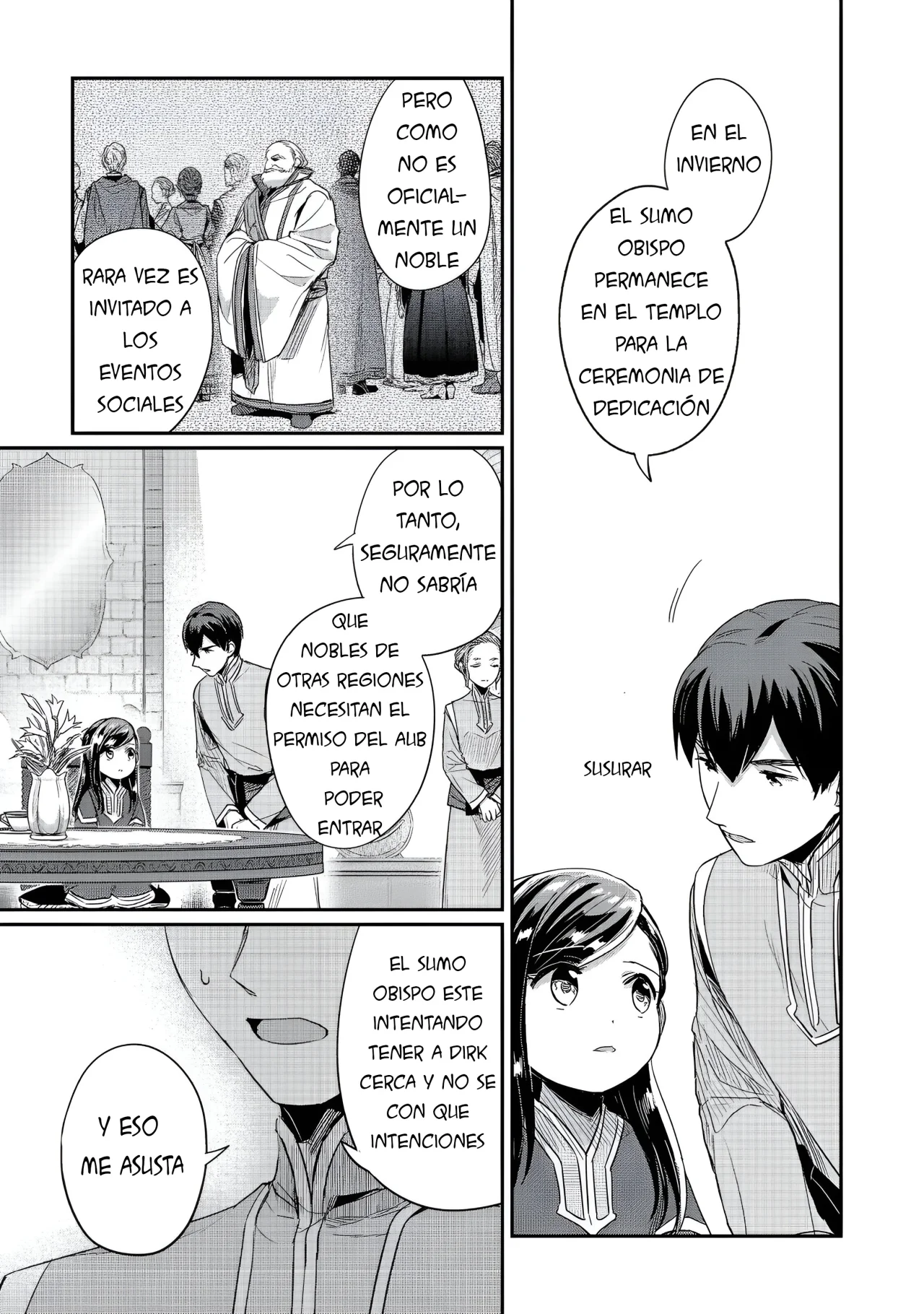 Honzuki no Gekokujou: Shisho ni Naru Tame ni wa Shudan wo Erandeiraremasen Dai 2-bu – Hon no Tame nara Miko ni Naru! Capítulo 57 - Page 10