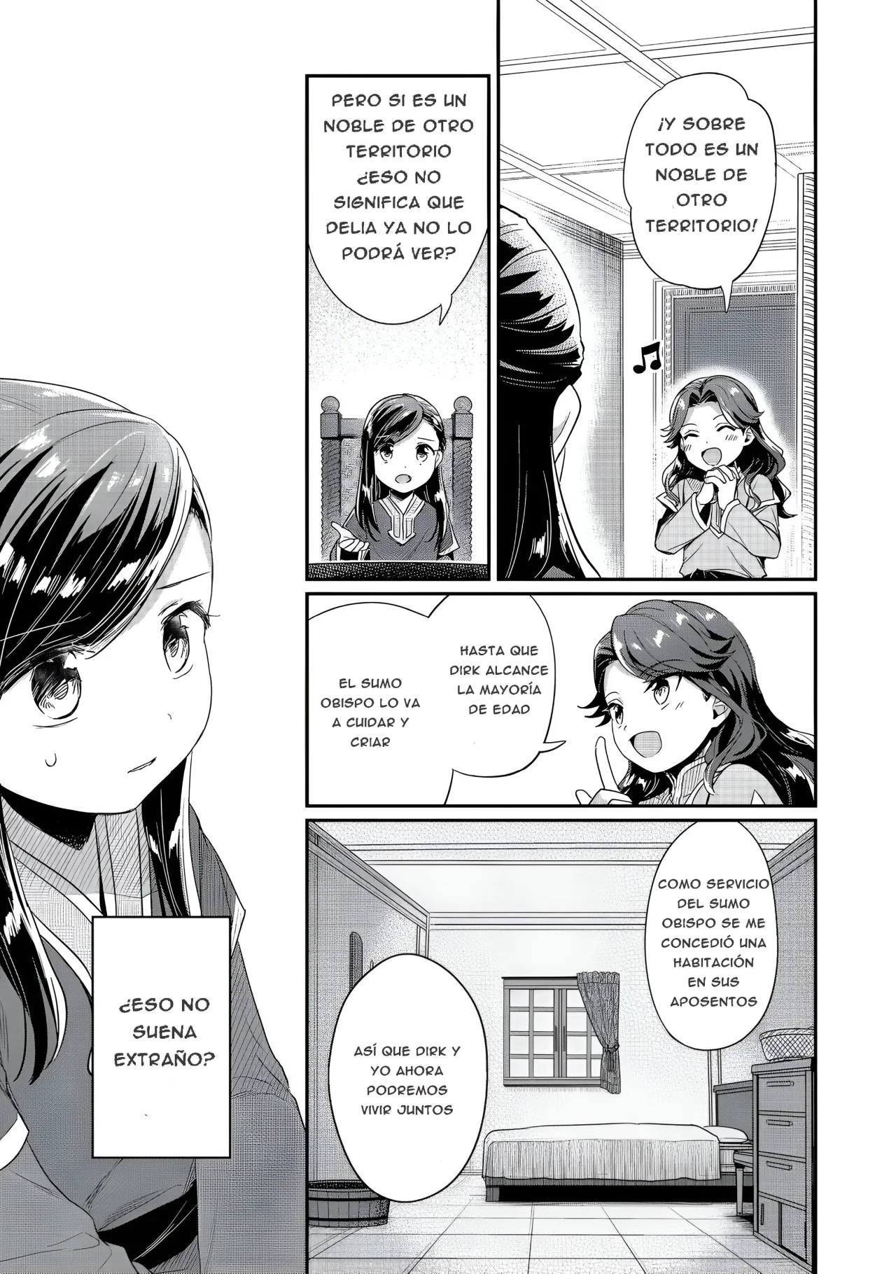 Honzuki no Gekokujou: Shisho ni Naru Tame ni wa Shudan wo Erandeiraremasen Dai 2-bu – Hon no Tame nara Miko ni Naru! Capítulo 57 - Page 4