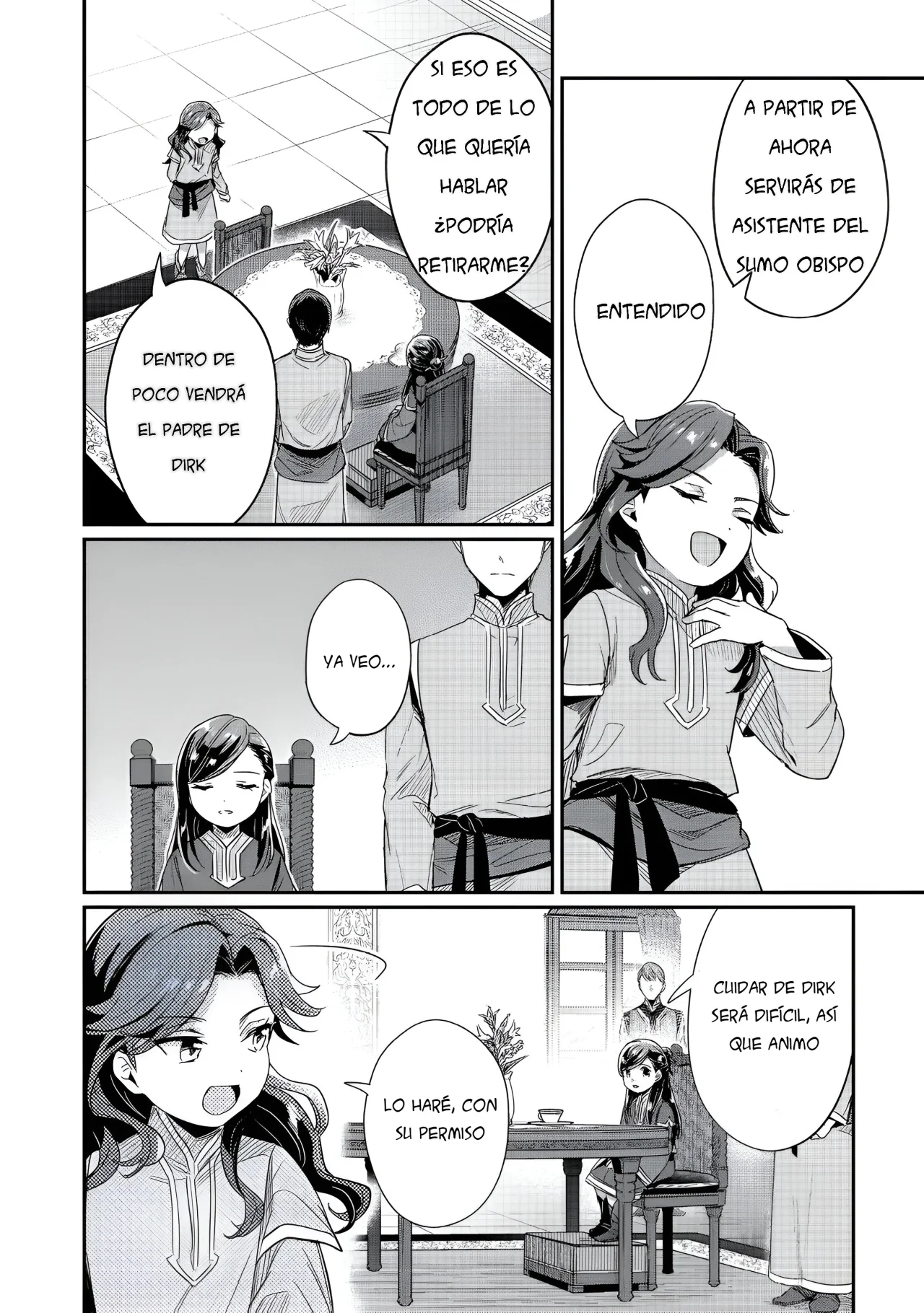 Honzuki no Gekokujou: Shisho ni Naru Tame ni wa Shudan wo Erandeiraremasen Dai 2-bu – Hon no Tame nara Miko ni Naru! Capítulo 57 - Page 7