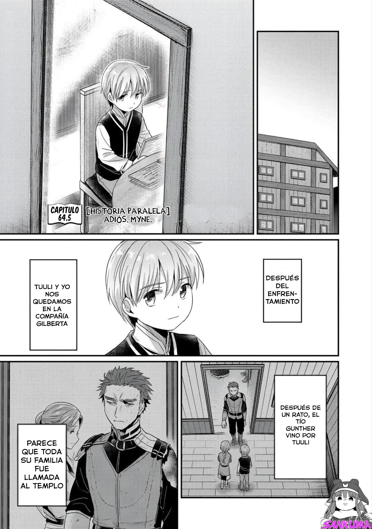 Honzuki no Gekokujou: Shisho ni Naru Tame ni wa Shudan wo Erandeiraremasen Dai 2-bu – Hon no Tame nara Miko ni Naru! Capítulo 64.5 - Page 2