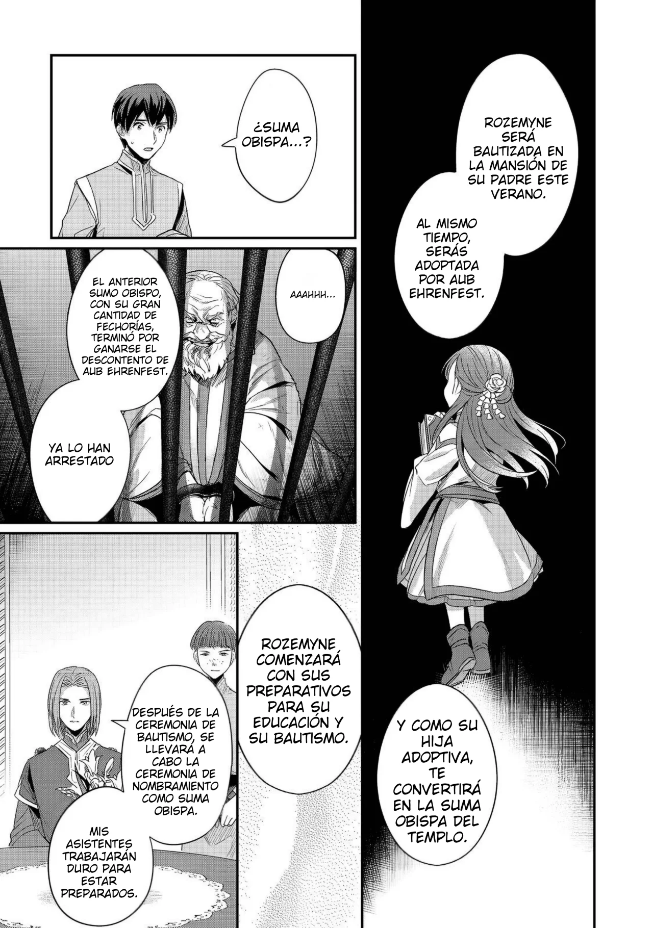 Honzuki no Gekokujou: Shisho ni Naru Tame ni wa Shudan wo Erandeiraremasen Dai 2-bu – Hon no Tame nara Miko ni Naru! Capítulo 64 - Page 29