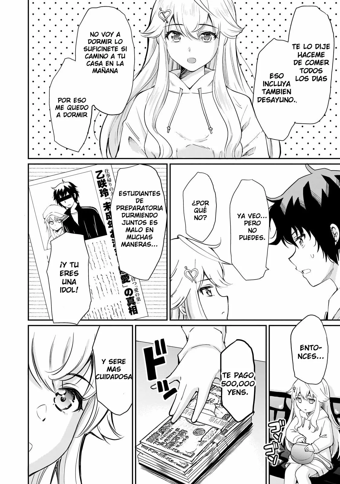 Isshou Hatarakitakunai Ore ga Classmate no Daininki Idol ni Natsukaretara Capítulo 4 - Page 3