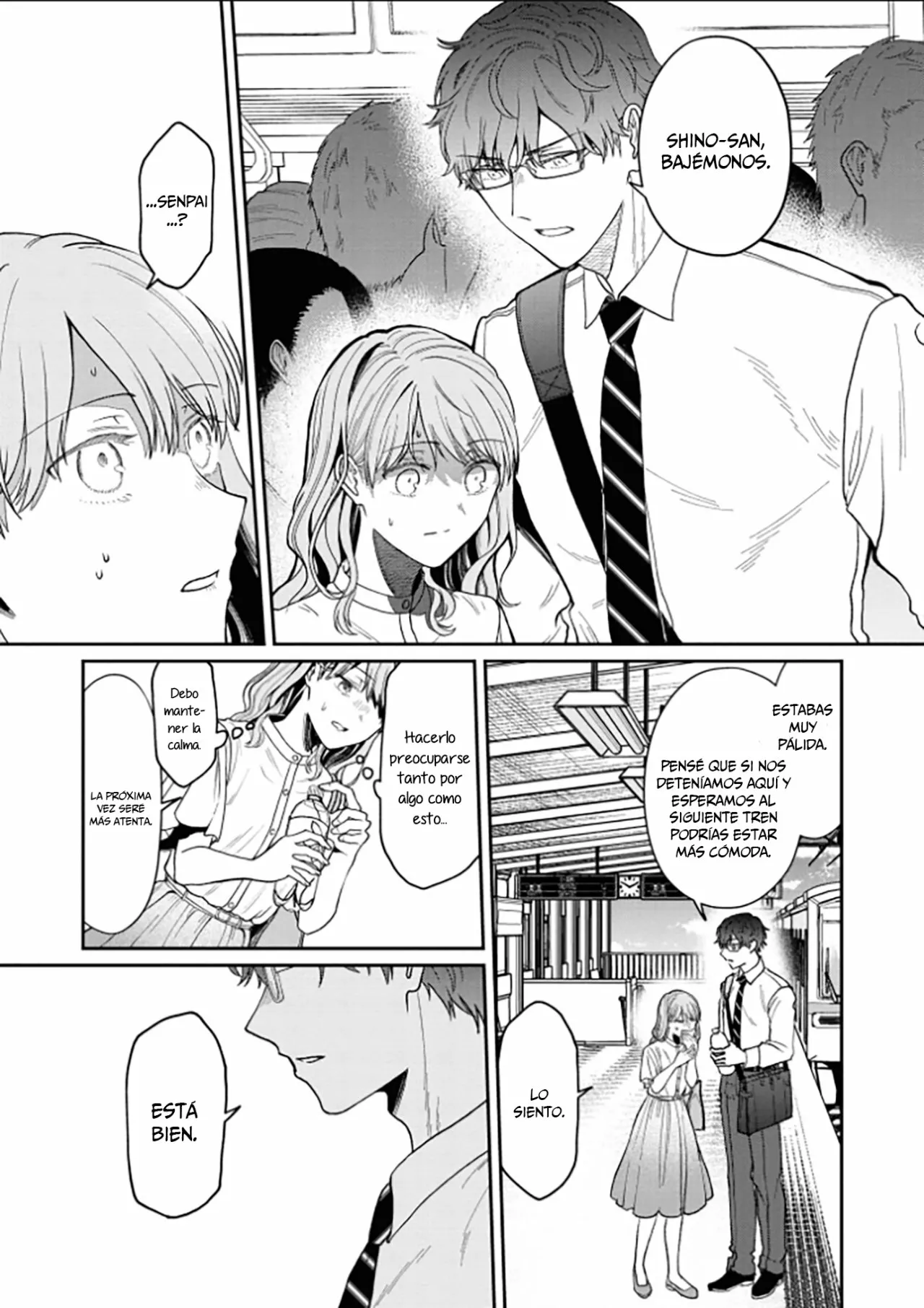 Kuuki ga «Yomeru» Shinnyushain to Buaiso na Senpai no Hanashi Capítulo 11 - Page 4