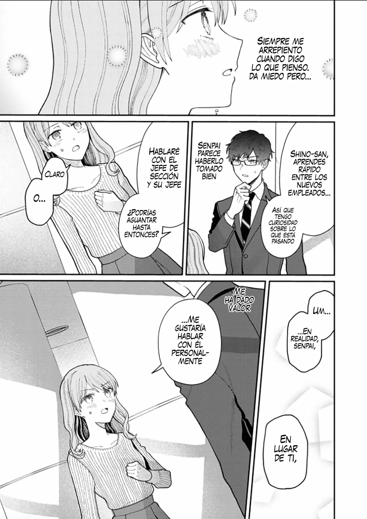 Kuuki ga «Yomeru» Shinnyushain to Buaiso na Senpai no Hanashi Capítulo 13 - Page 15