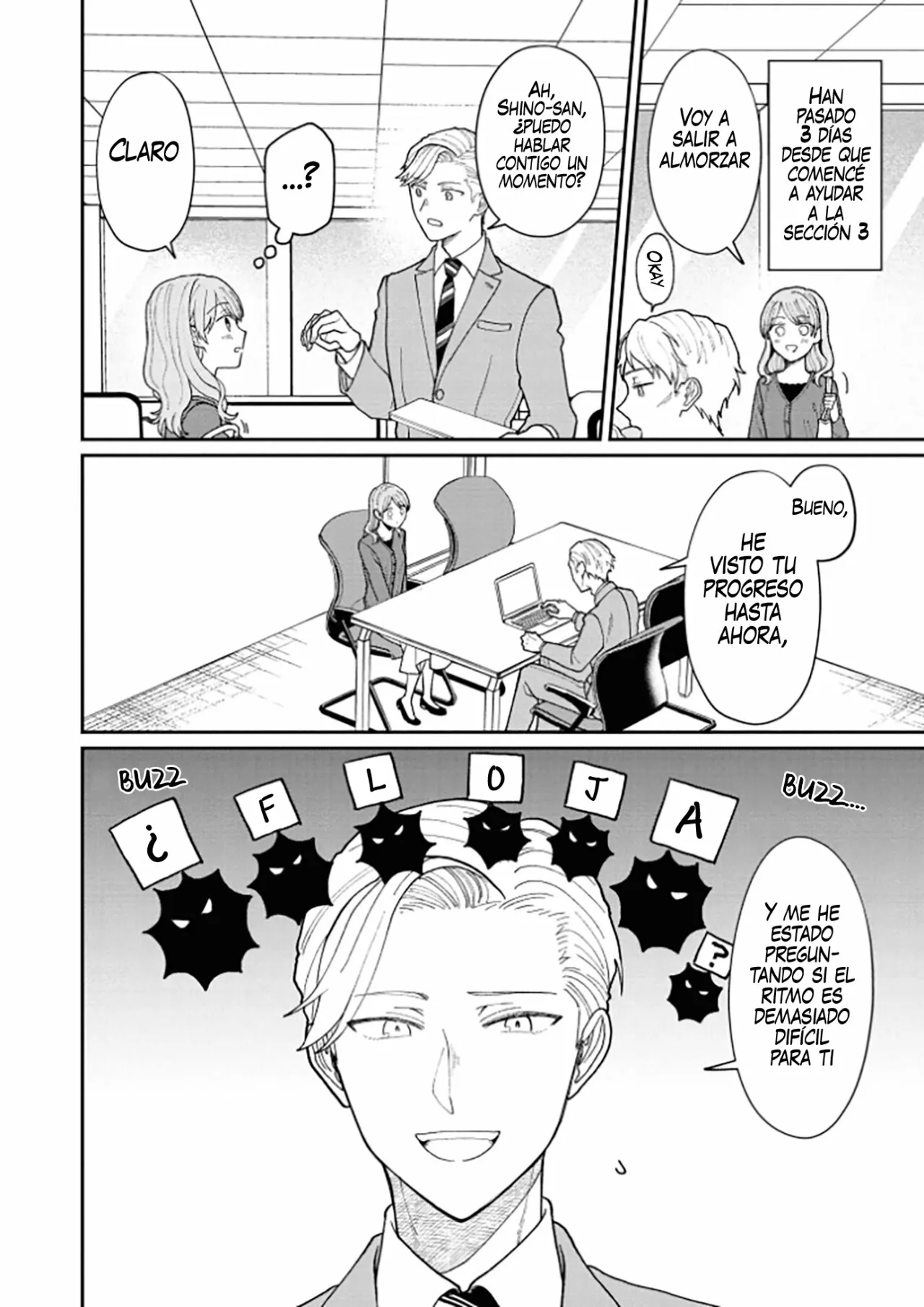 Kuuki ga «Yomeru» Shinnyushain to Buaiso na Senpai no Hanashi Capítulo 13 - Page 6