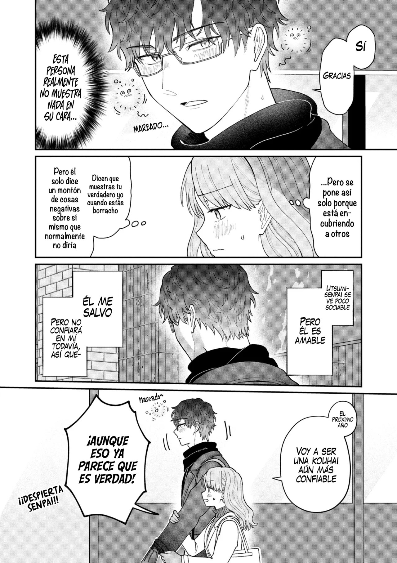 Kuuki ga «Yomeru» Shinnyushain to Buaiso na Senpai no Hanashi Capítulo 17 - Page 4