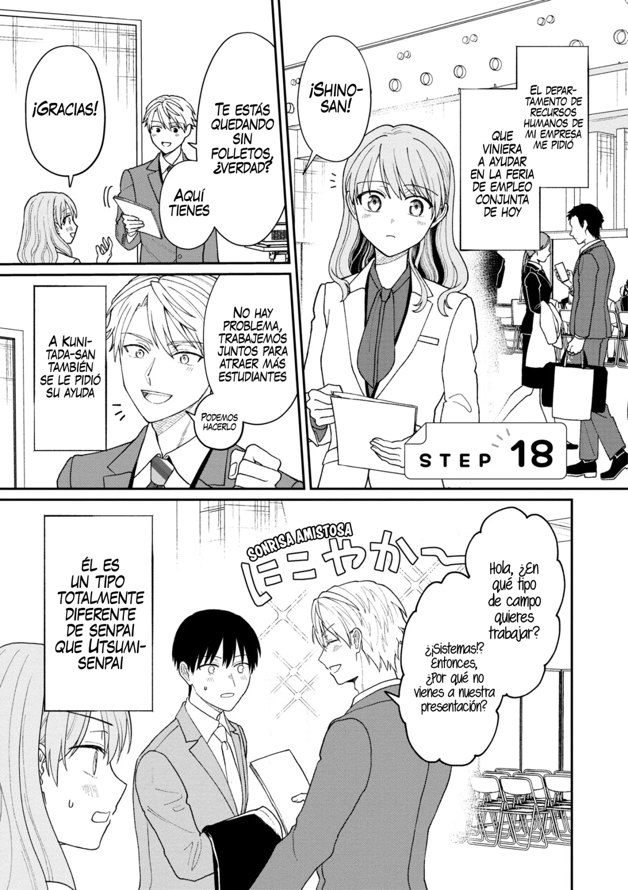 Kuuki ga «Yomeru» Shinnyushain to Buaiso na Senpai no Hanashi Capítulo 18 - Page 1