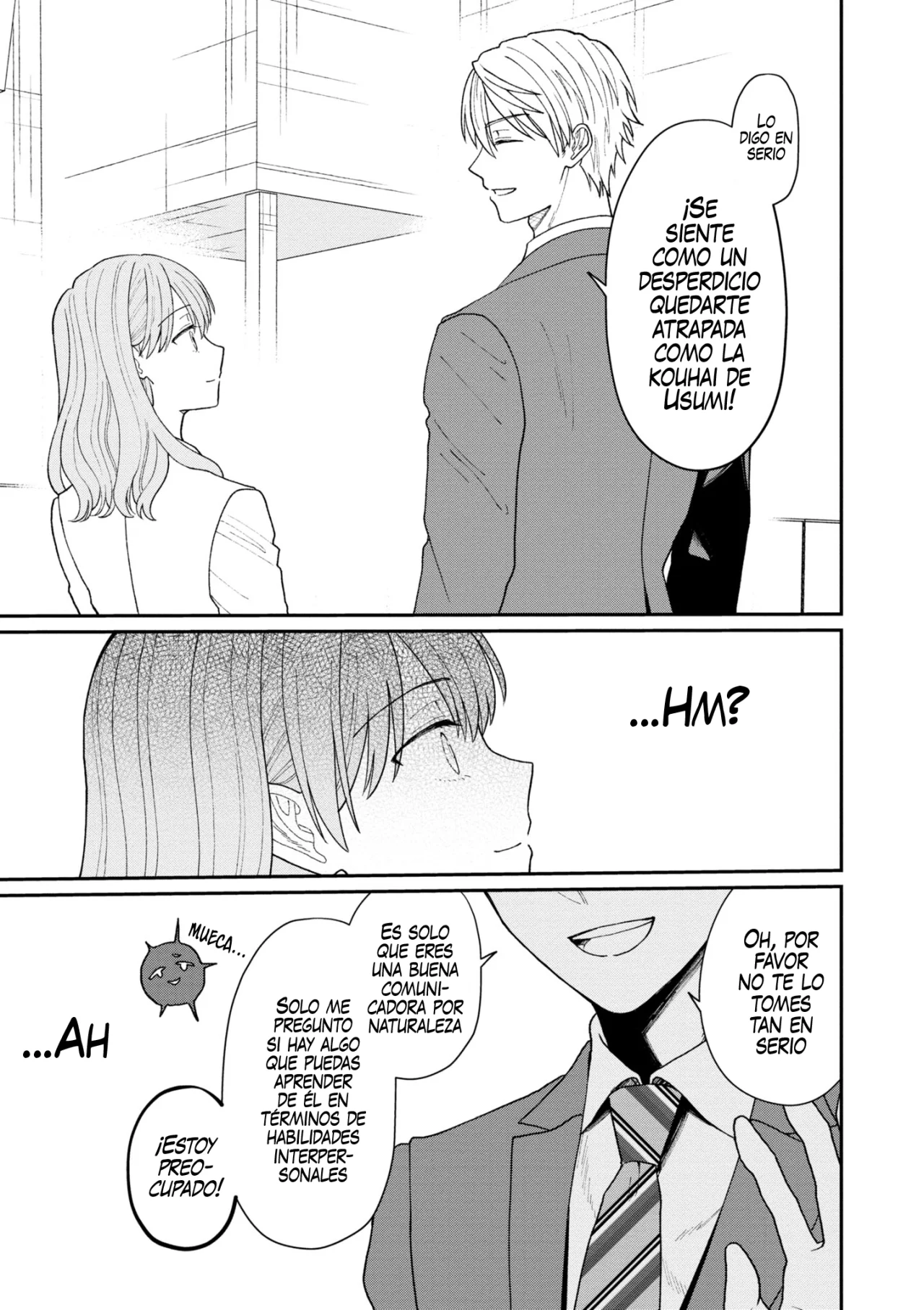 Kuuki ga «Yomeru» Shinnyushain to Buaiso na Senpai no Hanashi Capítulo 18 - Page 3