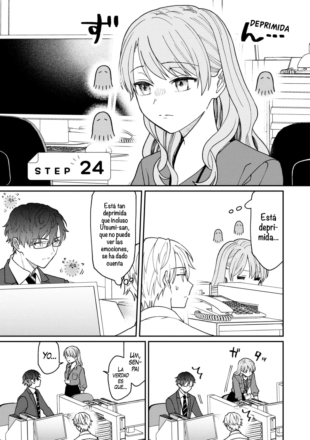 Kuuki ga «Yomeru» Shinnyushain to Buaiso na Senpai no Hanashi Capítulo 24 - Page 1