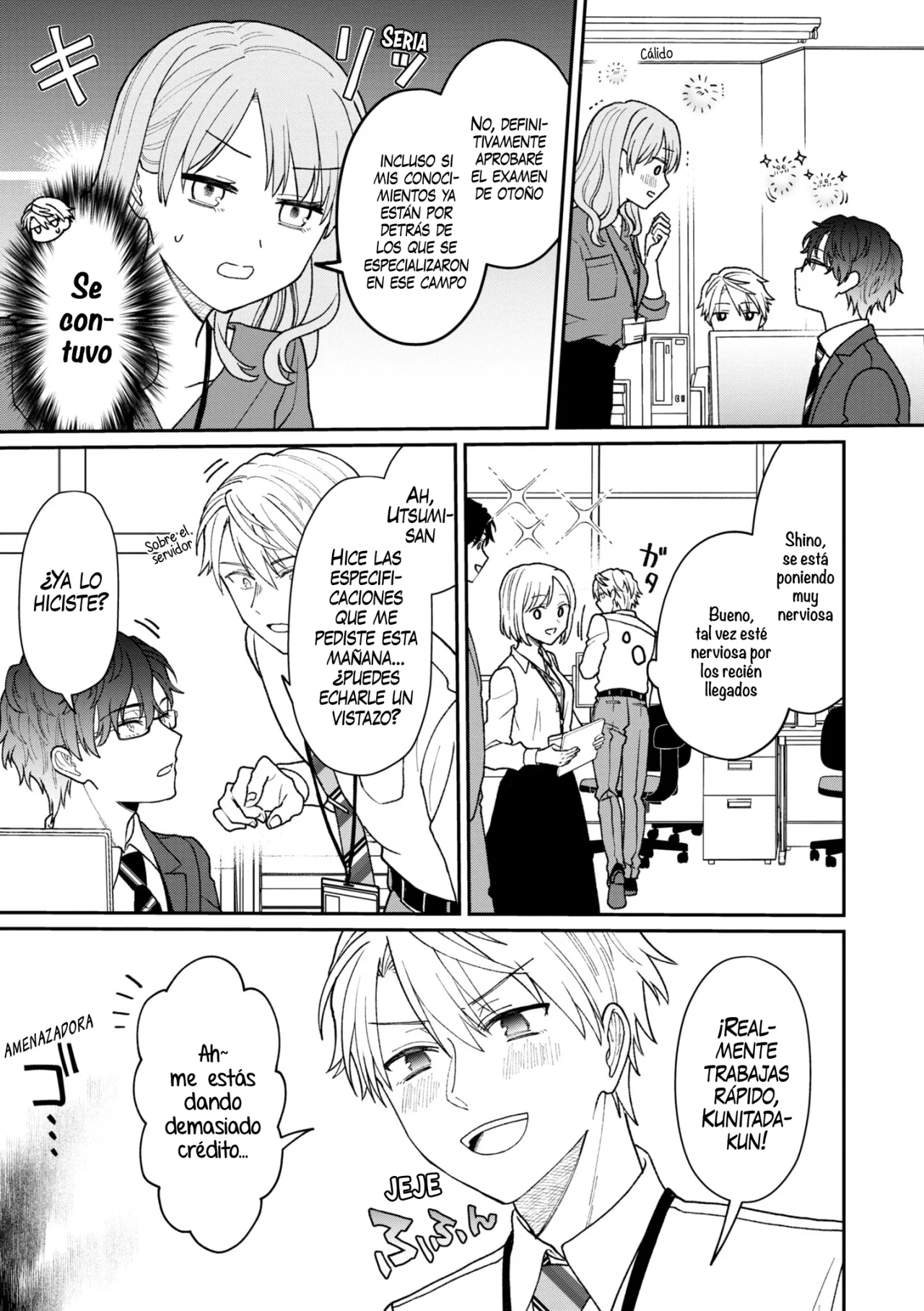 Kuuki ga «Yomeru» Shinnyushain to Buaiso na Senpai no Hanashi Capítulo 24 - Page 3
