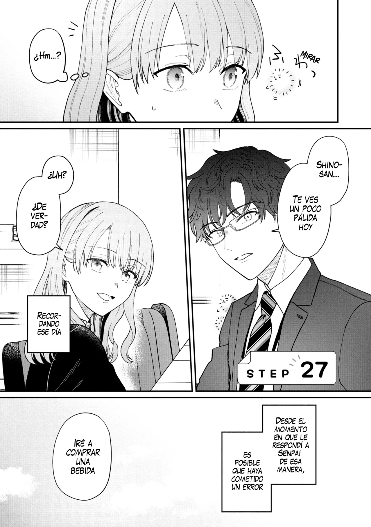 Kuuki ga «Yomeru» Shinnyushain to Buaiso na Senpai no Hanashi Capítulo 27 - Page 1