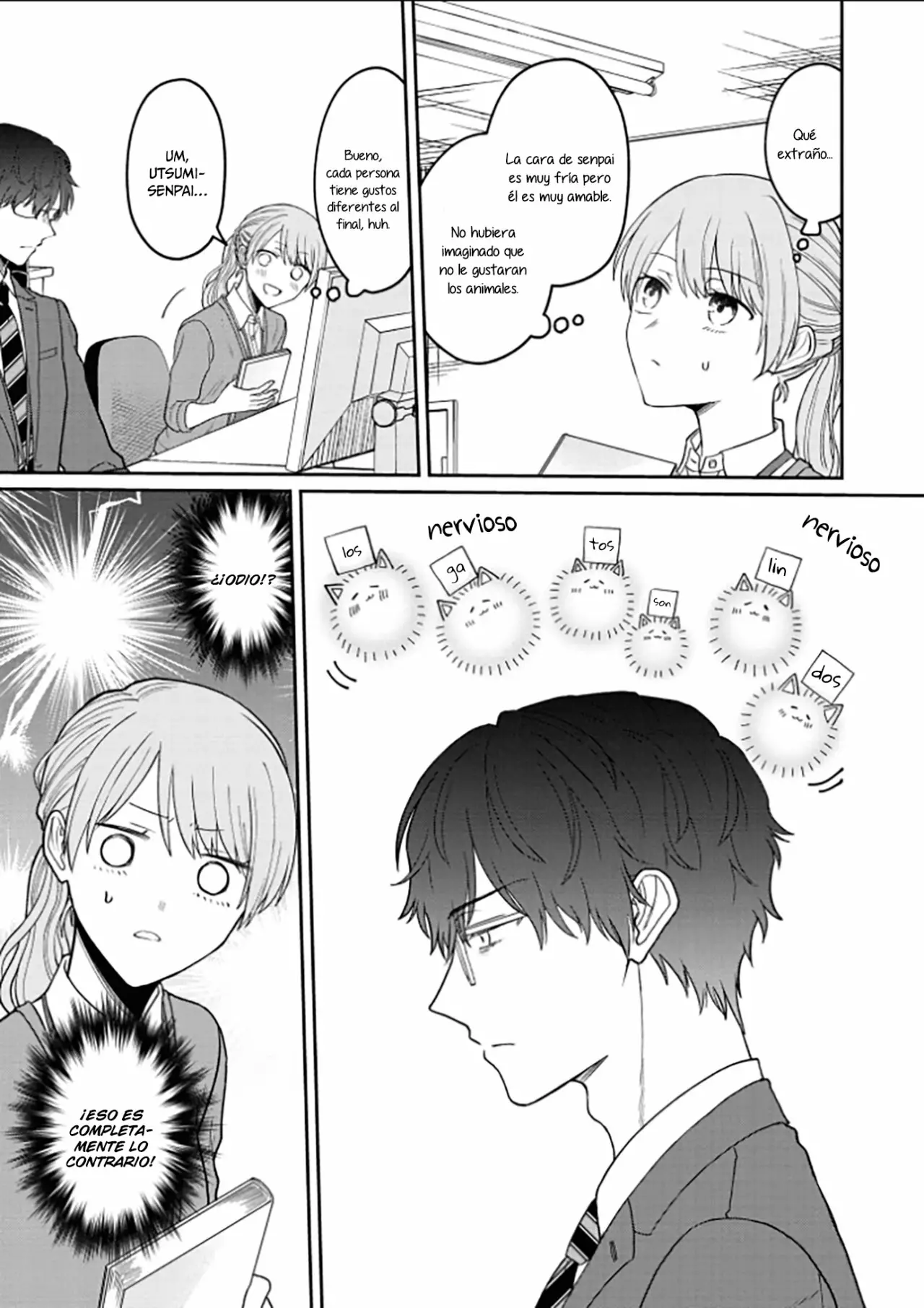 Kuuki ga «Yomeru» Shinnyushain to Buaiso na Senpai no Hanashi Capítulo 6 - Page 4