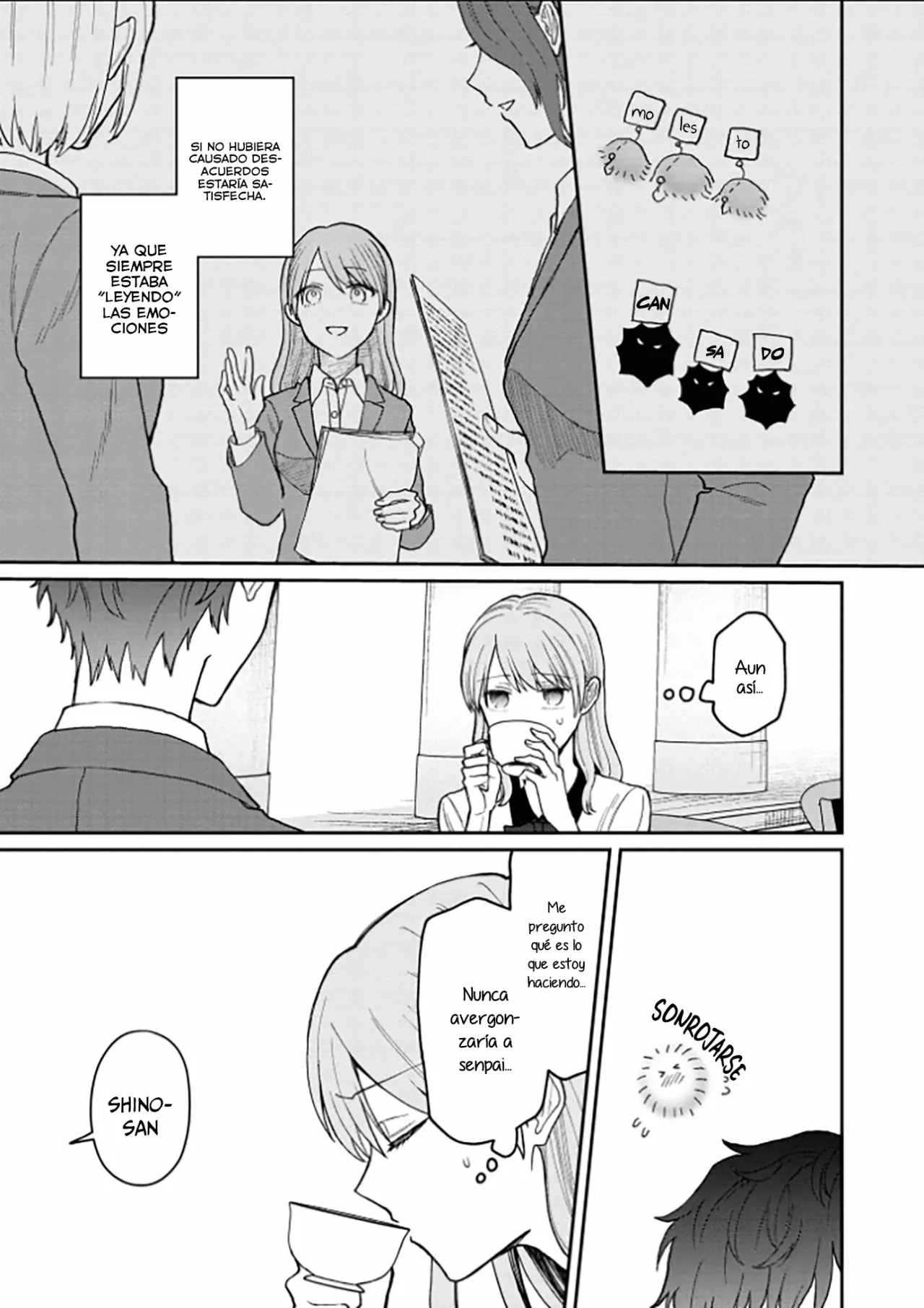 Kuuki ga «Yomeru» Shinnyushain to Buaiso na Senpai no Hanashi Capítulo 9 - Page 8